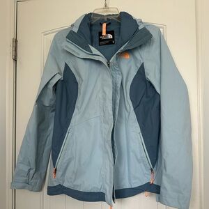 The North Face Women's Blue/orange lightweight coat sz M
